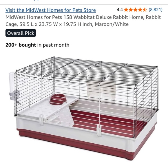 MidWest Homes for Pets 158 Wabbitat Deluxe Rabbit Home – Brand New, Never Used! - Picture 2 of 5